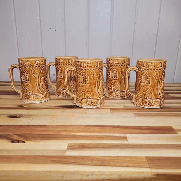 Gesundheit European Stoneware Beer Bar Stein SHENANGO 16oz Mug Ceramic w Handle - Picture 4 of 7